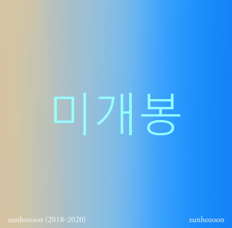 [미개봉] 준호준 (zunhozoon) - zunhozoon (2018-2020) (CD)