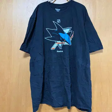리복 NHL 산호세 샤크스 팀 로고 T셔츠 블랙 [ XL ]