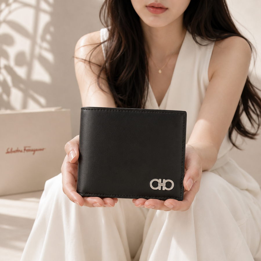 페라가모 66-A093 0686585 블랙 반지갑 새상품