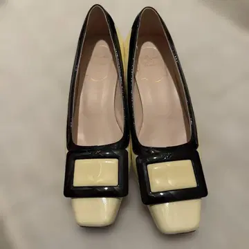 로저 비비에 패턴트 레더 펌프스 바이컬러