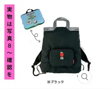 스누피 백팩 블랙 PEANUTS ROOTOTE PLAZA