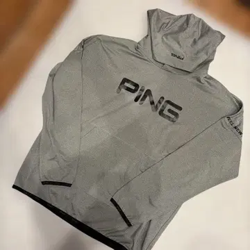 PING 핑 후디 후드티 LL 그레이 풀오버 스트레치
