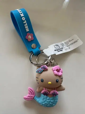 하와이 한정판 일광화상 헬로키티 키링 인어