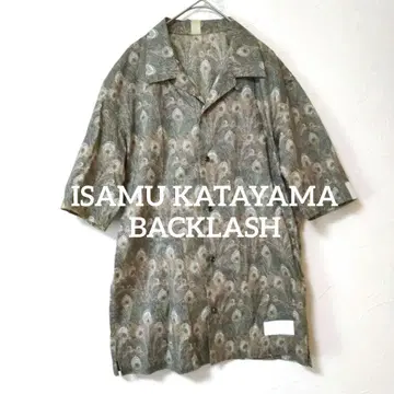 ISAMU KATAYAMA BACKLASH 반팔 셔츠 오픈 카라 셔츠