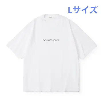 everyone jeans tee shirt WHITE L