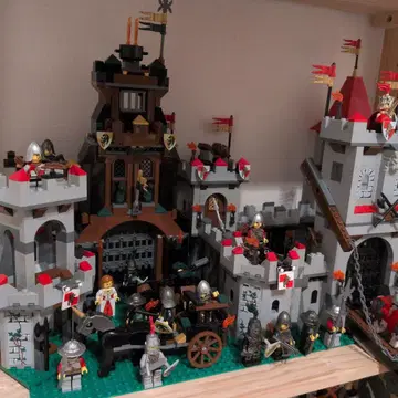 LEGO Castle 시리즈 성 미니 피규어 말 세트