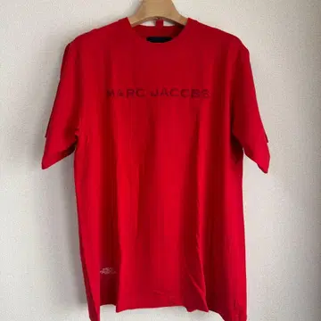 MARC JACOBS 로고 자수 티셔츠 RED S