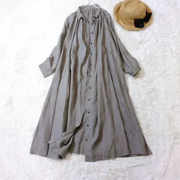 컨디션 최상 저널 스탠다드 랙스 린넨 100% 롱 원피스 2way