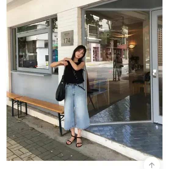 새상품 버뮤다팬츠 청바지 여름룩