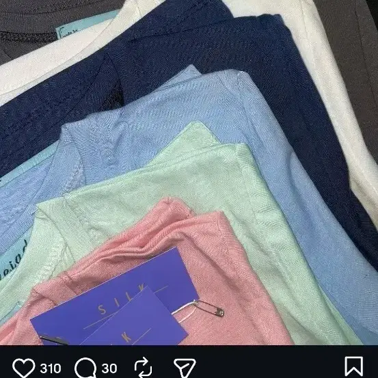 팔레제이드 PJ 2021 S/S 수피마 실크 티셔츠