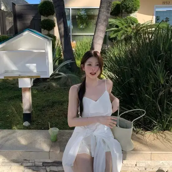ownt 온트 쉬어 레이어드 원피스 숏기장 short