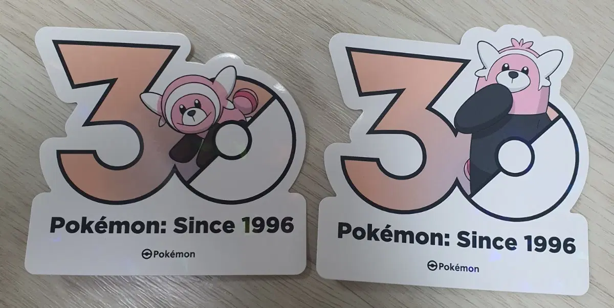 포켓몬 30주년 로고 스티커 포곰곰, 이븐곰 세트