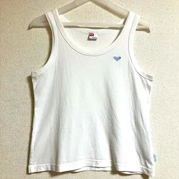 레어 ROXY 탱크탑 퀵실버 L 화이트 00s y2k