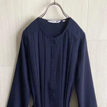 UNIQLO JW ANDERSON 콜라보 벨티드 플리츠 원피스