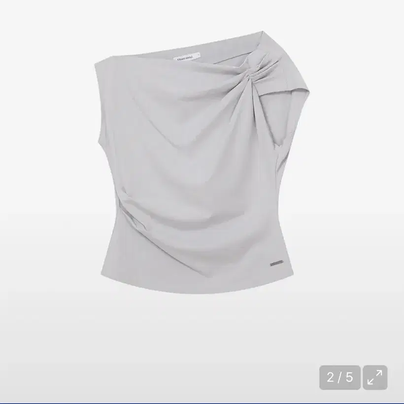 미세키서울 Slanted sleeveless top GREY 2