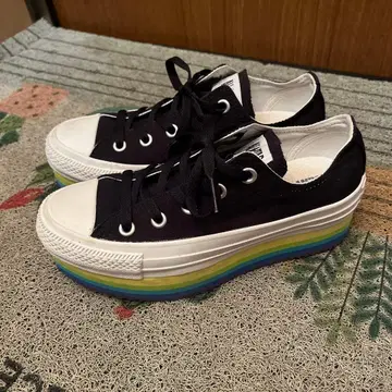 Converse All Star 통굽 스니커즈 블랙