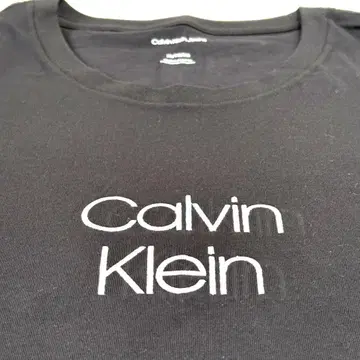 Calvin Klein T셔츠 XL 사이즈 반팔 상의 남성용 블랙