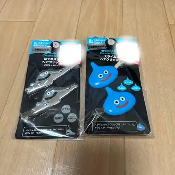 시마무라 드래곤 퀘스트 헤어 클립 2종 세트 슬라임 & 하구레 메탈