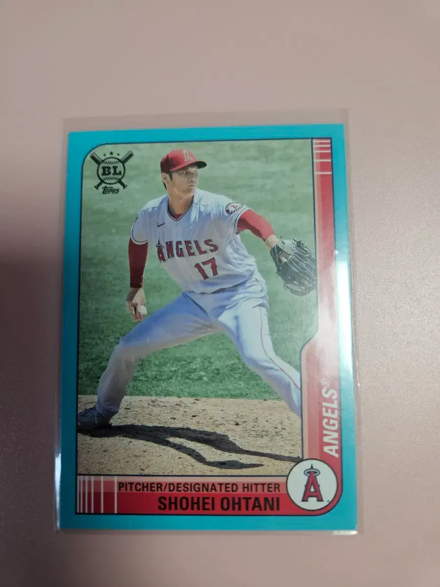 오타니 2021 Topps 빅리그 Blue 카드