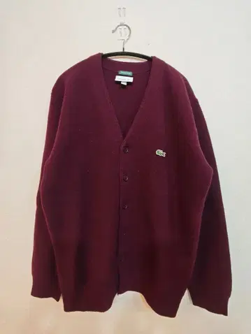LACOSTE Exclusive Edition 가디건 보르도