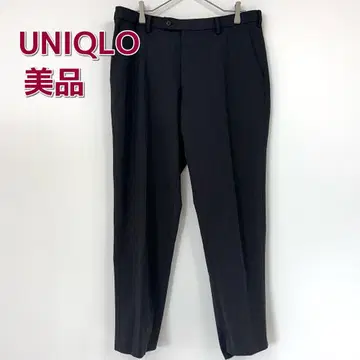 새상품급 유니클로 UNIQLO 슬랙스 블랙 노턱 블랙 슬랙스