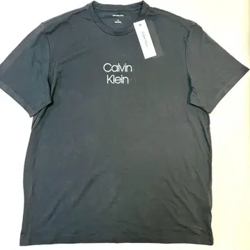 Calvin Klein T셔츠 L 반팔 상의 남성용 블랙