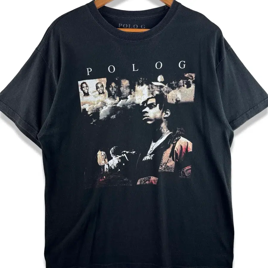 폴로지 POLO G 그래픽 랩티셔츠4547