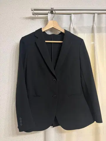 여성용 테일러드 자켓 블랙 UNIQLO