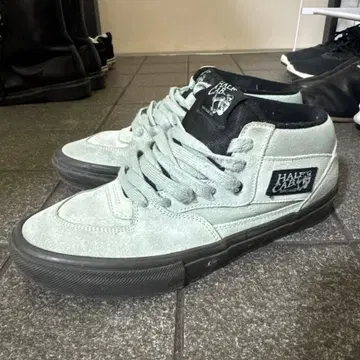 VANS 하프캡 민트 그린 스웨이드 스니커즈