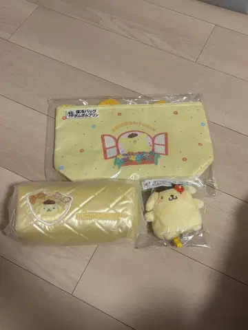 산리오 복권 보냉백 키 커버 마스코트 파우치 폼폼푸딩