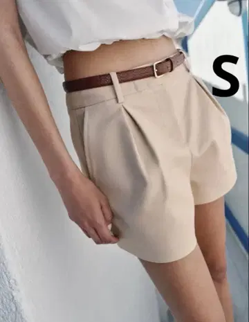 ZARA 자라 벨트 다트 버뮤다 팬츠