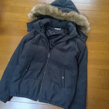 VOLCOM 다운 자켓 후드 퍼 포함 그레이