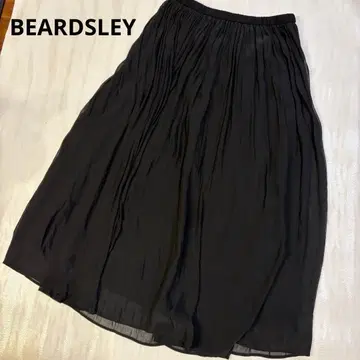 BEARDSLEY 비어즐리 쉬폰 개더 스커트 블랙