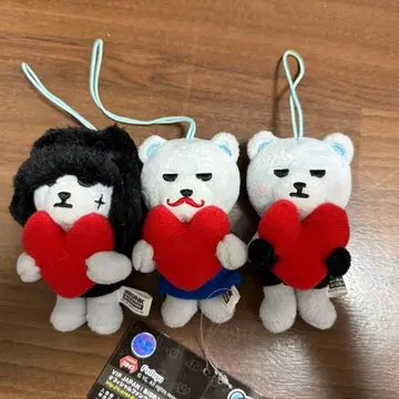 KRUNK BIGBANG 봉제 인형 마스코트 하트 허그 3종 세트