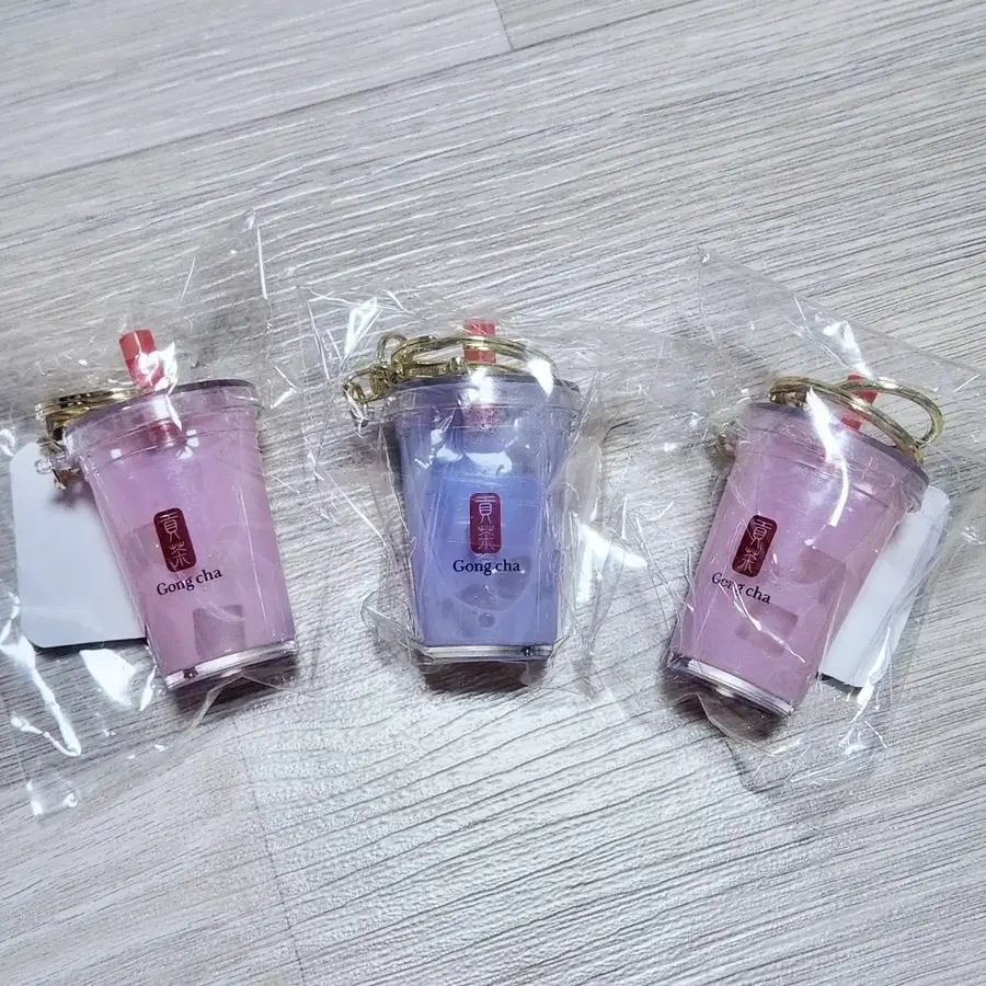 공차 밀크티 버블티 키링