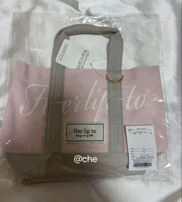 herlipto 미니 토트백 신주쿠 한정판 핑크