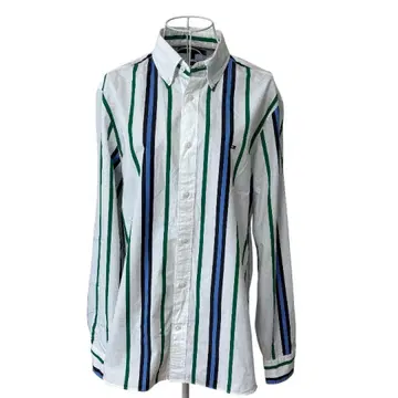TOMMY HILFIGER 긴팔 스트라이프 셔츠 멀티 컬러 화이트 M
