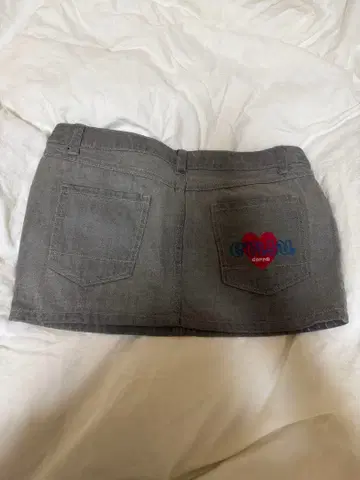 EVISU DONNA 데님 미니 스커트 그레이