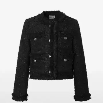 카키포인트 Antique Crop Tweed Jacket (black) | 자켓 | 번개장터