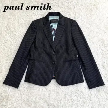 새상품급 PAUL SMITH 안감 올 패턴 테일러드 자켓 40 다크 네이비