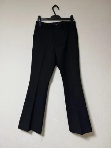 남성용 블랙 슬랙스 팬츠