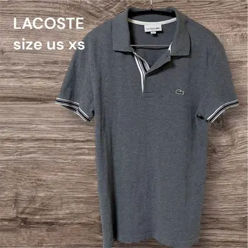 LACOSTE 라코스테 피케 셔츠 슬림핏 그레이 FR3/US XS