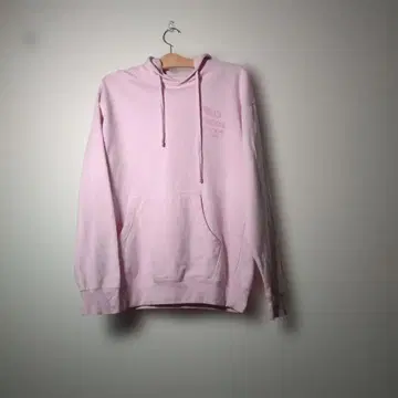 Anti Social Club/프린트 후드티 핑크 M