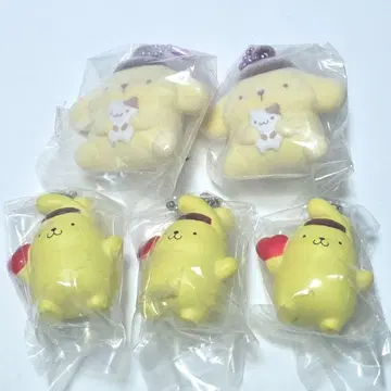 후와와 플로키 마스코트 귀에 매달리는 마스코트 폼폼푸딩