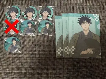 주술회전 TSUTAYA 글리터 캔뱃지 룰렛 클리어 파일 후시구로 메구미