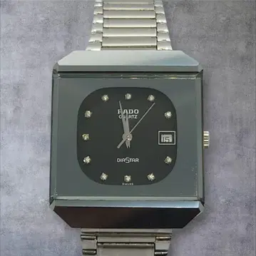 RADO DIASTAR 쿼츠 블랙 다이얼 남성용 손목시계