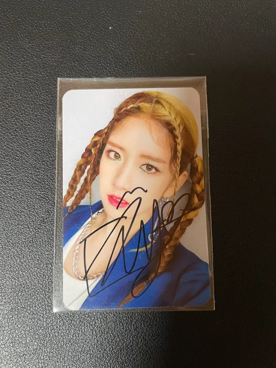 우주소녀 엑시 싸인 포카
