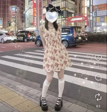 LIZLISA 꽃무늬 전체 레이스 원피스 사이즈 0 미사용 새상품