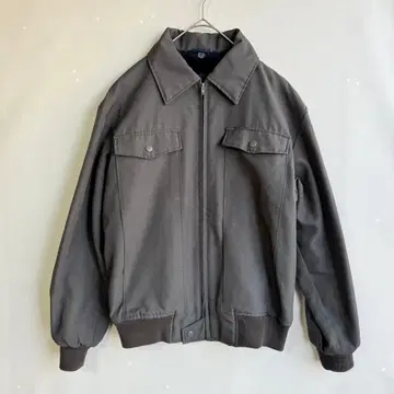 빈티지 90s 남성용 도카잔 L 보아 안감 올리브 밀리터리 바이크