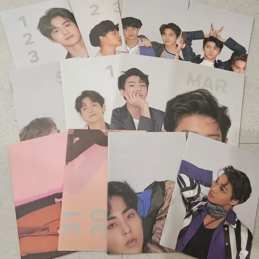 엑소 exo 2019 시즌그린팅 시그 포스터 dvd다이어리 세트